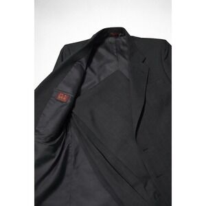Jos A Bank 100% Wool Striped 2 Piece Suit Pants Jacket Mens 46R Pants‎ 36